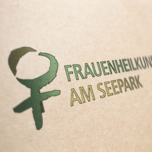Arztwerbung Logo Frauenarzt Braun